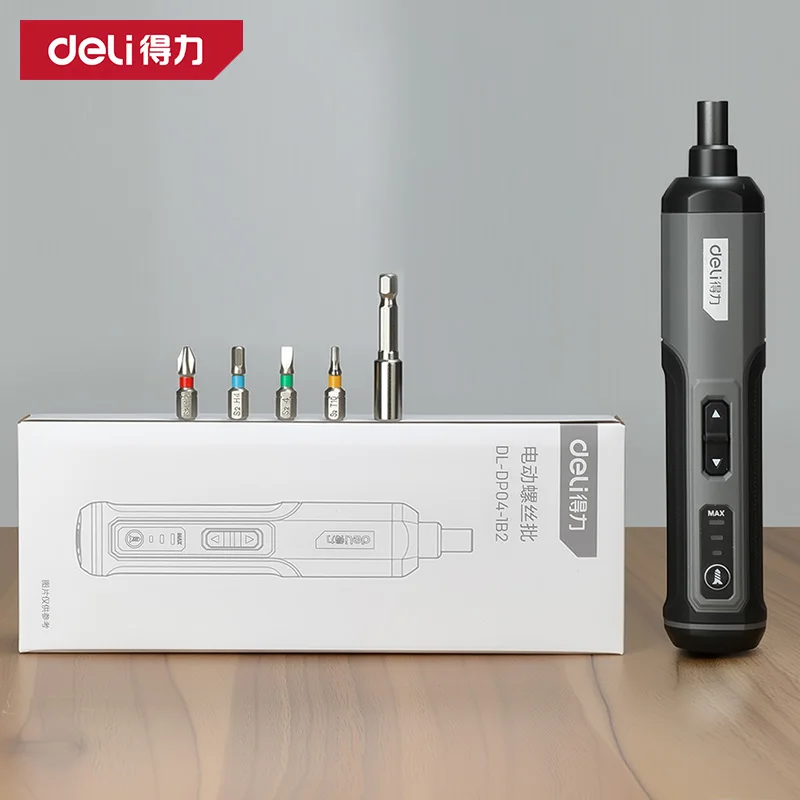 DELI Mini Electric Screwdriver Set Multi-function Disassembly Torque Repair Tools Kit Household Cordless Power Dril