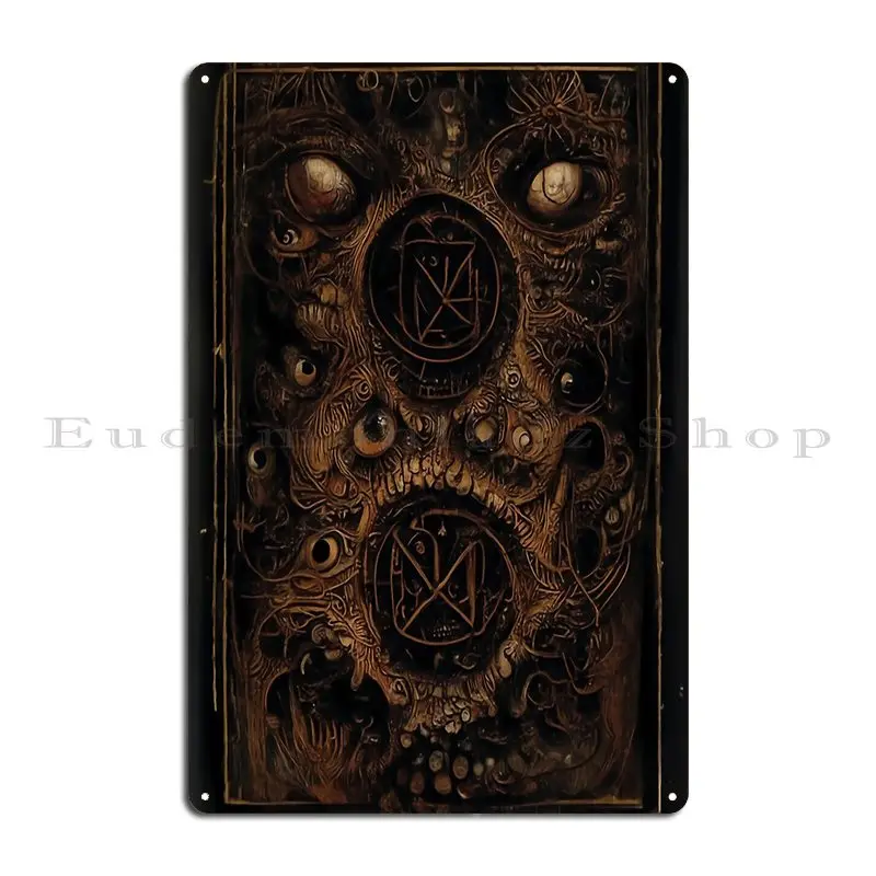 Necronomicon Sigils Metal Plaque Personalized Customize Designing Character Club Tin Sign Poster