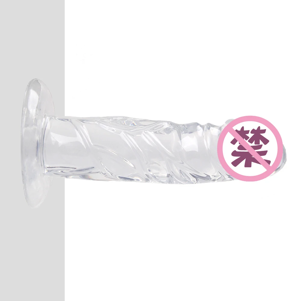 Realistic Soft Jelly Dildo Anal Masturbator Sex Toys For Women Couples Crystal Jelly Dildo Suction Cup Penis Anal Butt Plug Sexy