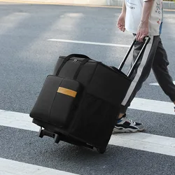 Mallette de transport avec roulettes pour ordinateur de bureau, sac de voyage pour ordinateur PC, processeur principal, étui pour moniteur, clavier et accessoires