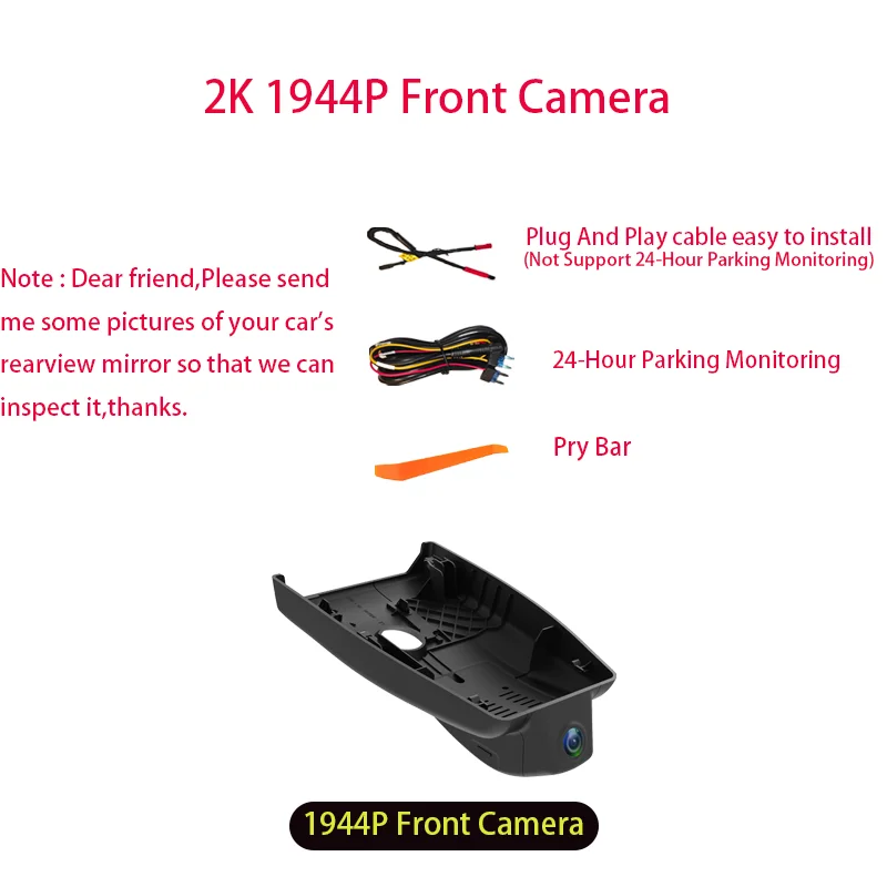 Vantagio 1K 2K 4K Plug-and-play wifi video recorder dashcam camera auto DVR voor Toyota CHR 2017 2018 2019 2020 2021 2022-2026