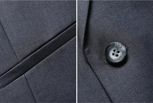 2026 Hochwertiger Herrenanzug in Unifarbe für Smart Casual Business, Hochzeit, Bankett, Bräutigam, Trauzeuge, Modetrend – Detail 12