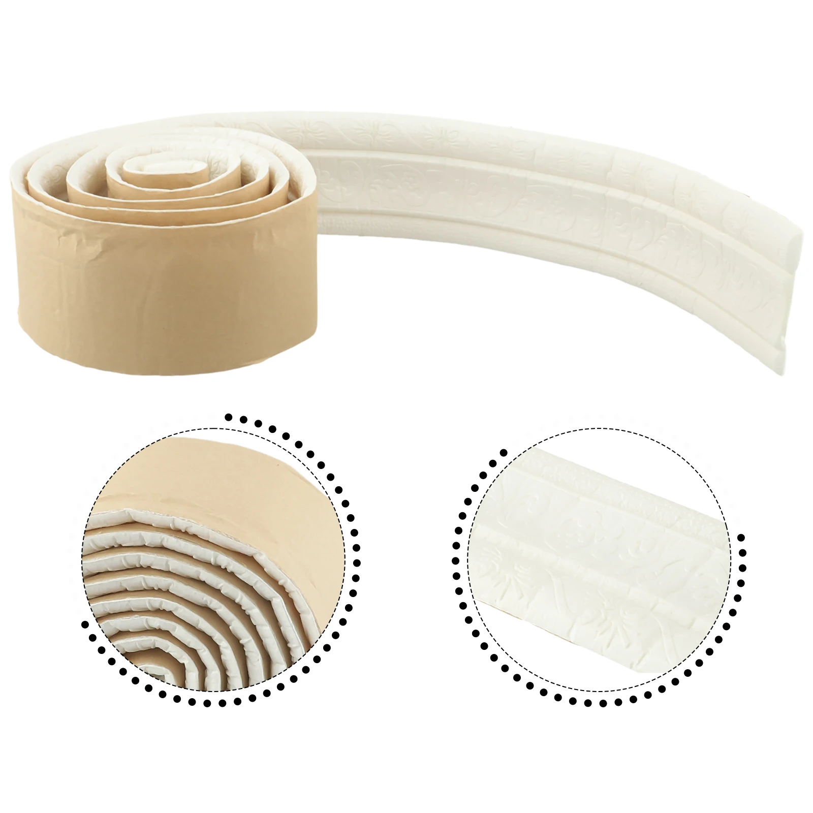 Brand New Wall Sticker Waist Line Replacement Skirting Line Soft Strong Adhesion Wall Edging Strip Waterproof 3D