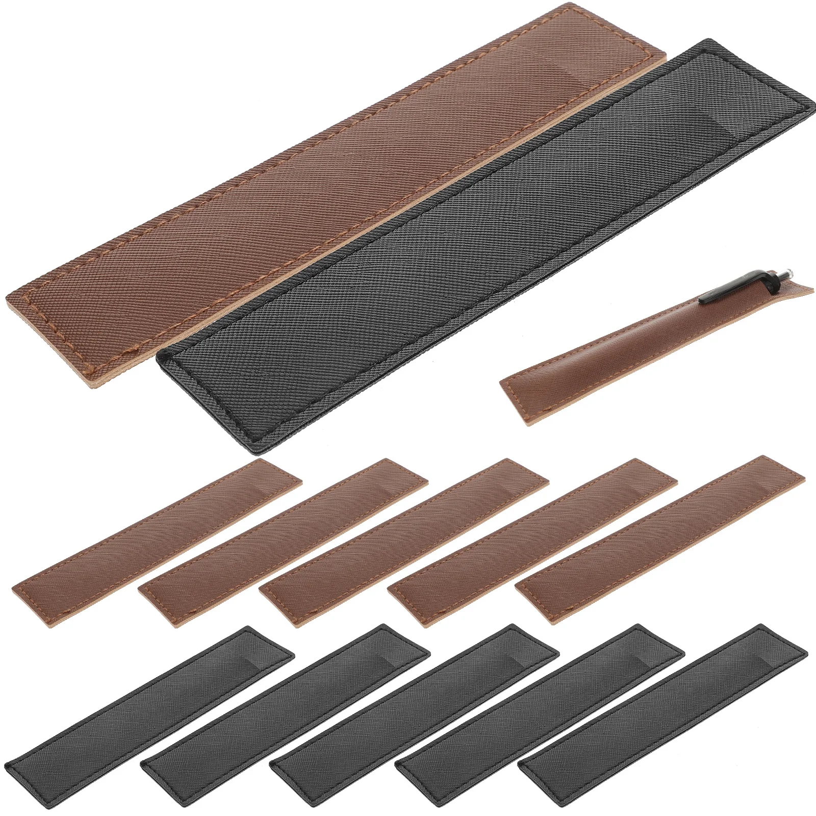 

12Pcs Pen Sleeve Single Pen Holder Pack Pencil Case Lightweight Protective Cover for Office School Business Use