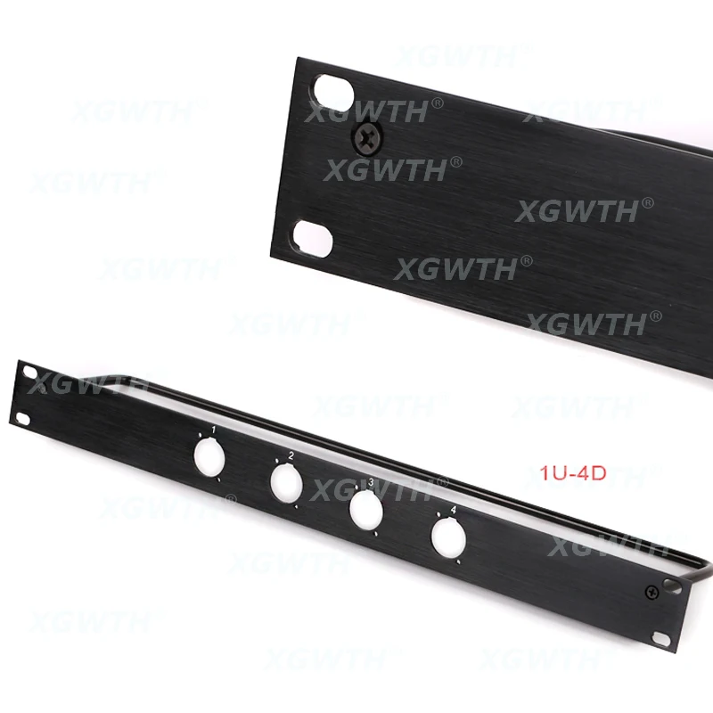 Rack Patch Panel 4 8 12 16 Way Channel 1U Flight Case Mount For XLR Connecctor Male Female Speaker Video Audio Cable Plug 19\