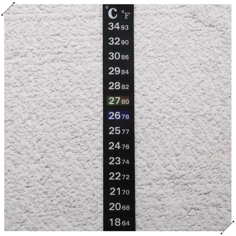 36 Pieces Digital Temperature Sticker Adhesive Thermometer Strip Fermenter Adhesive Crystal Strip Aquarium Thermometer