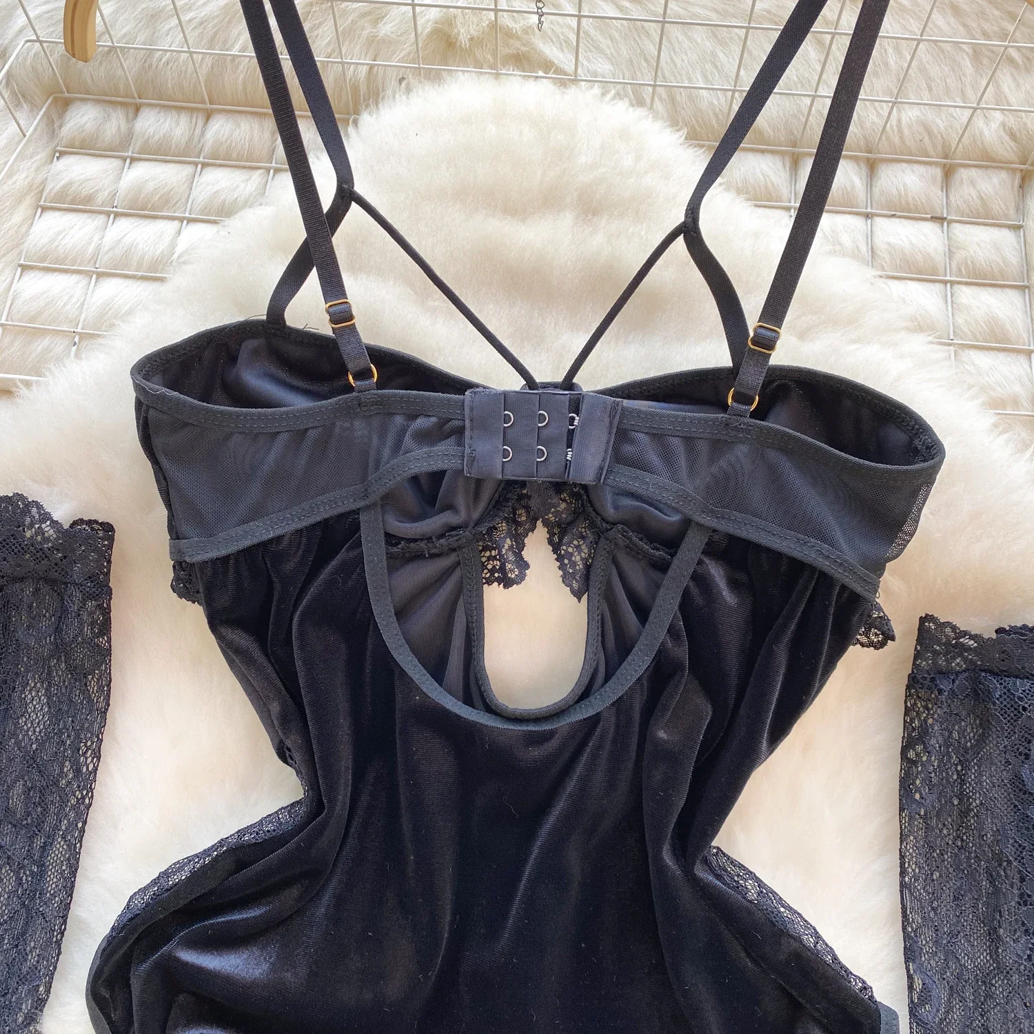 Женская уличная одежда с вырезами из кружева в стиле пэчворк, черные сексуальные блузки для косплея, новая женская одежда, горячая одежда для вечеринок Y2K