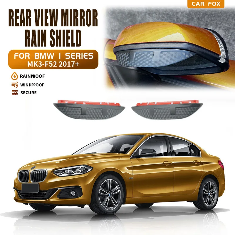 

For BMW 1 Series E87 F20 F52 2007-2017+ Car Rear View Mirror Rain Shield Protective Cover Sun Shade Car Styling Auto Accessories
