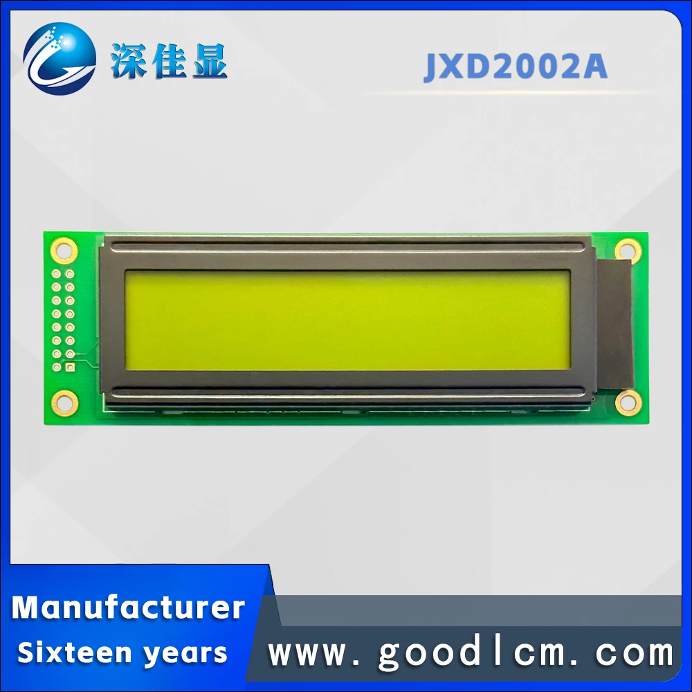 2002A Karakter Lcd Display Module 20 * 02lcm Lcd Module HD44780 Of ST7066 Drive Stn Geel Groen Scherm Geel Groen licht