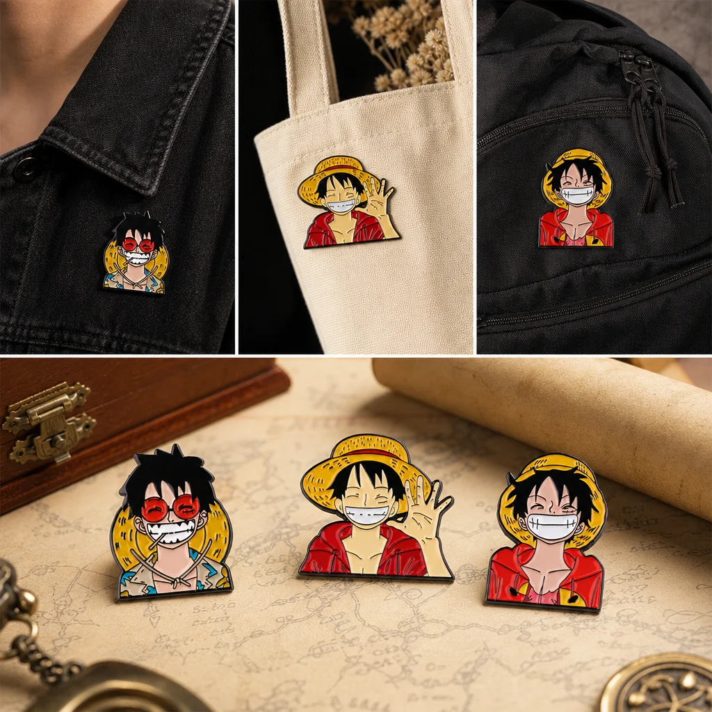 Pirate Adventure Anime Enamel Pin Badge Alloy Brooch Accessory For Clothing Backpack Jewelry Cross Border Latest Gift Men Women
