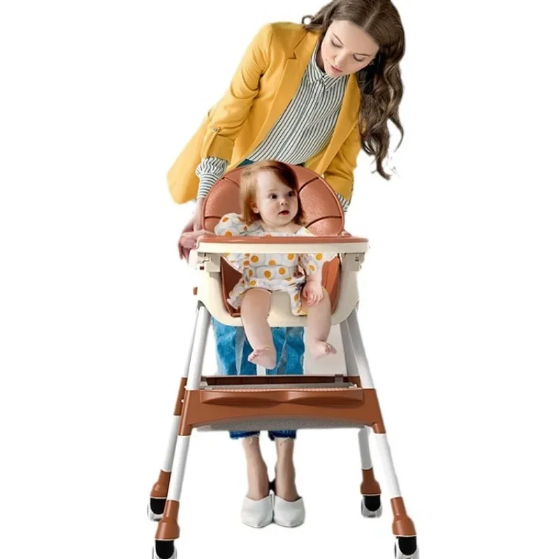 Silla de comedor ajustable multifuncional para niños, mesa de comedor portátil para el hogar, bebé