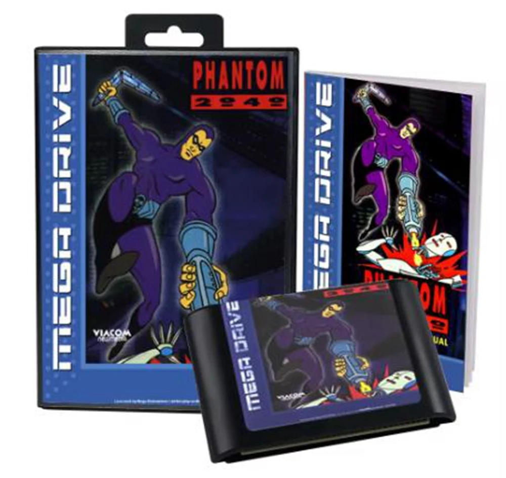 Phantom 2040 with Box and Manual for 16 Bit Sega MD Game Cartridge Megadrive Genesis System