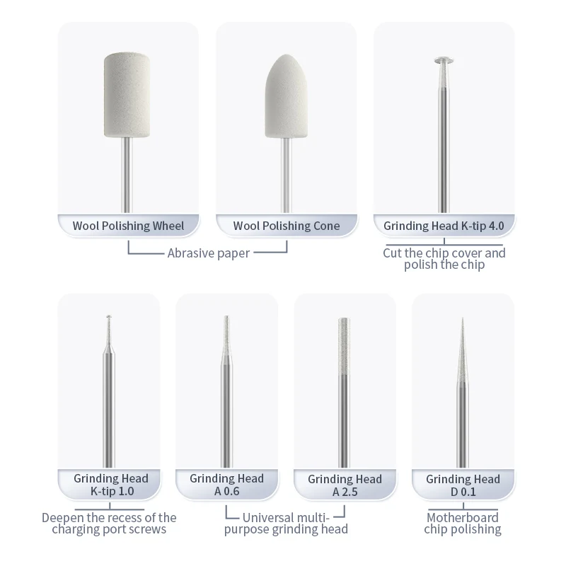 QIANLI DM460K Penna per lucidatura elettrica ad alta velocità Strumento di molatura senza spazzole per la riparazione di chip IC CPU PCB con controllo della velocità regolabile