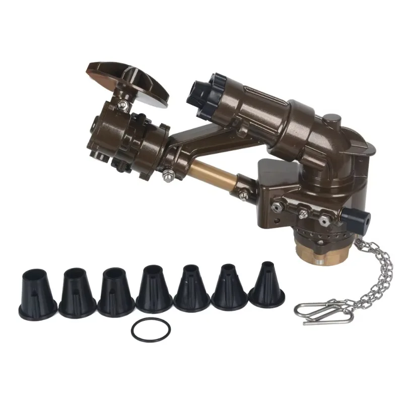 

2 Inch Female Thread Long Range Rain Gun Sprinkler With 360 Degree Gear Drive For Agriculture Irrigation And Farmland Watering