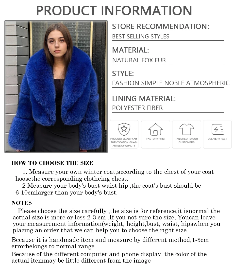 本物の毛皮のコート、イングリッシュカラー、天然のキツネの毛皮のクロップド丈の冬用ジャケット、女性用高品質ボンバージャケット