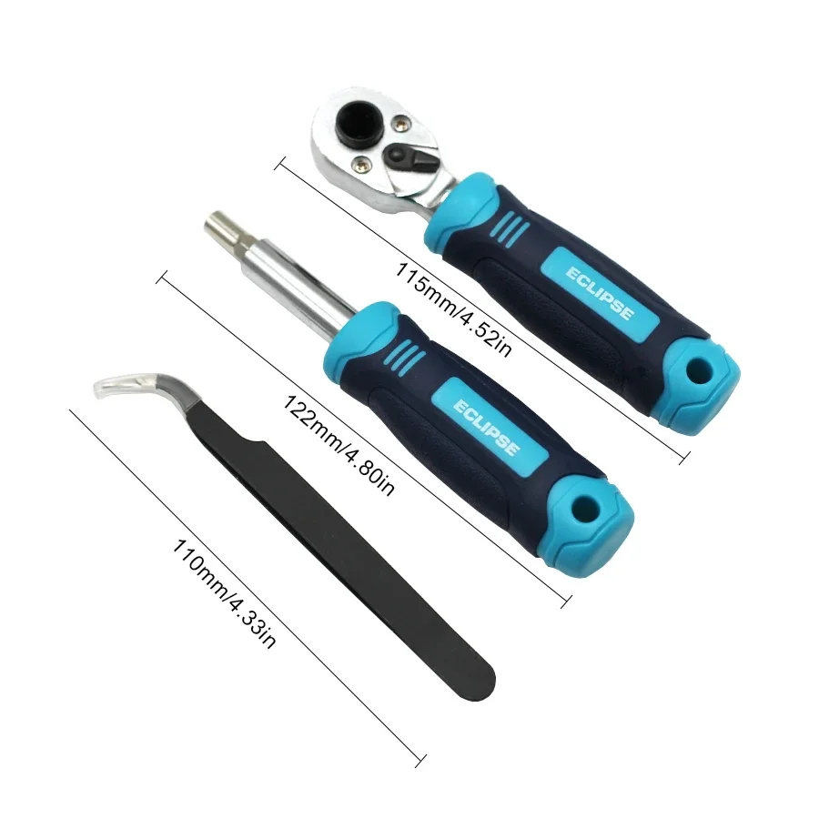 78 in 1 Ratchet Screwdriver Bit Set Mini Socket Set with Storage Case for Home,Apartment, Office, Garage,  Car, EMS78PS