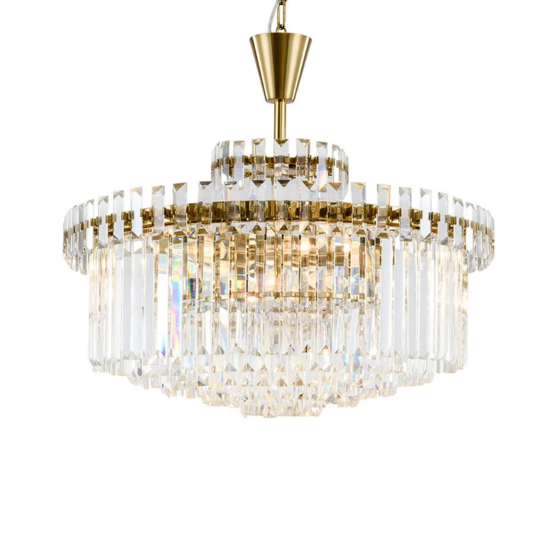 

New Modern Luxury Large Chandelier Crystal Lamp LED Luminare AC110V 220V Gold Dining Room Living Room Home Lighting Fixture