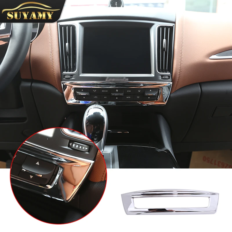 

Car Styling Interior ABS Central Control Mode Button Frame Trim Sticker For Maserati Levante 2016-2020 Auto Accessories