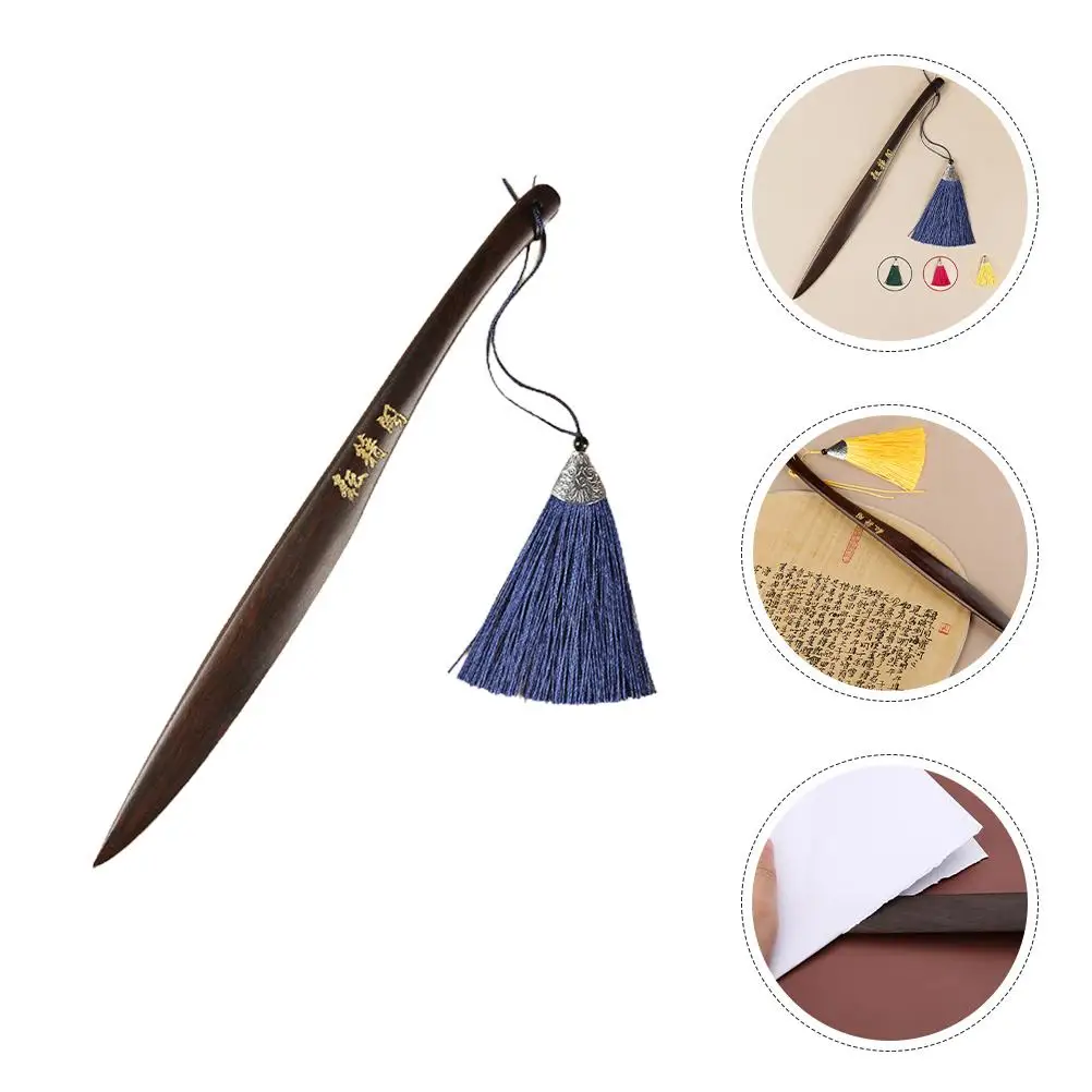 กระดาษไม้น้ําหนักเบาตามหลักสรีรศาสตร์กระดาษข้าวสีดําสาขาไม้สํานักงานเครื่องมือการประดิษฐ์ตัวอักษรซองจดหมายสไลด์