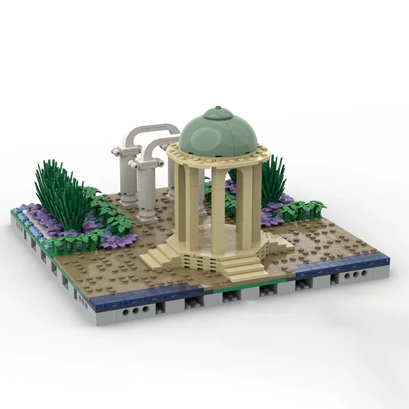 Beliebte Stern Modell Moc Bausteine Modulare Garten Modell Technologie Berühmte Szene Modell Ziegel DIY Montage Street View Spielzeug