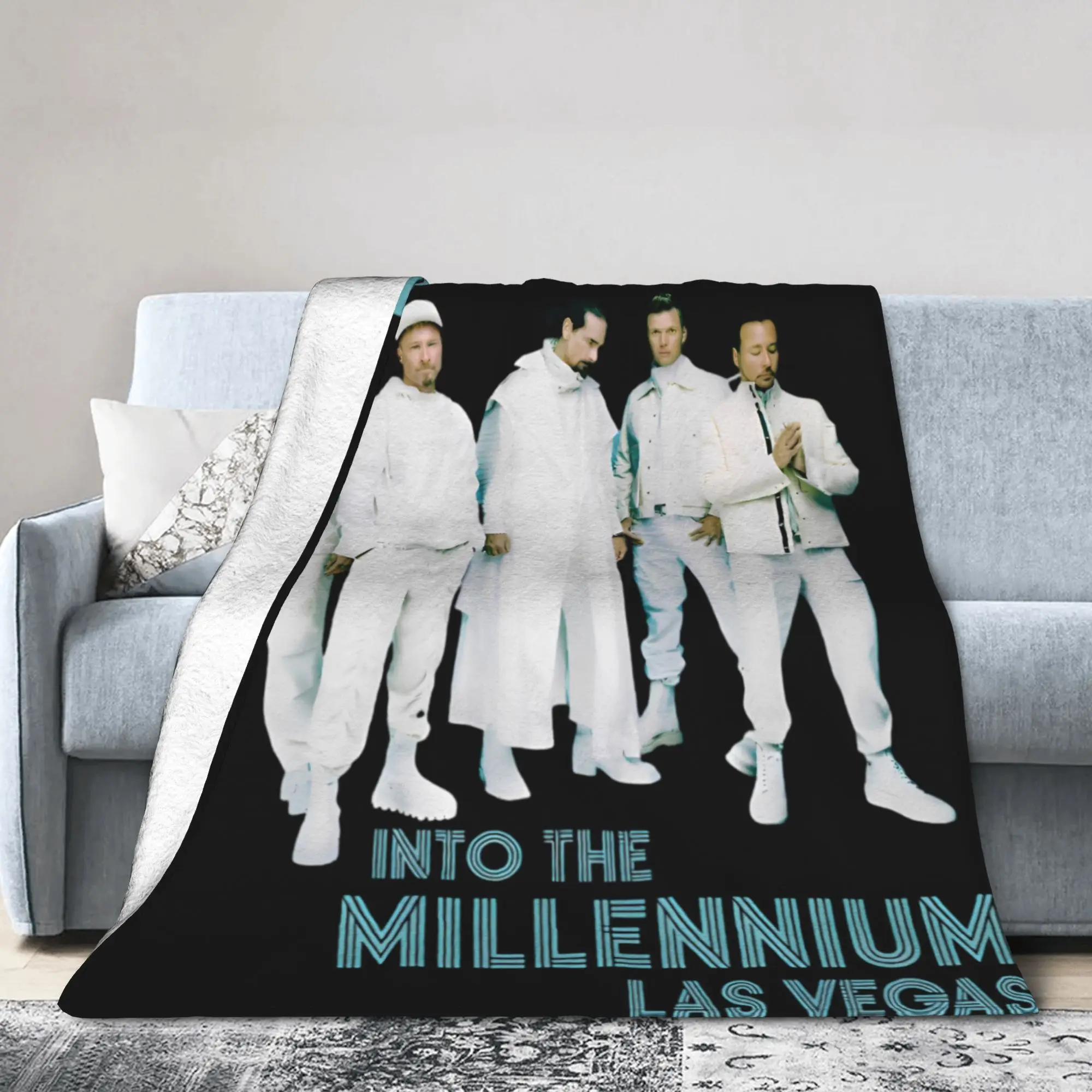 Backstreets Boys Millenniums Music Blankets Flannel Air Conditioning Bring Memory Back Band Multifunction Throw Blanket Throws