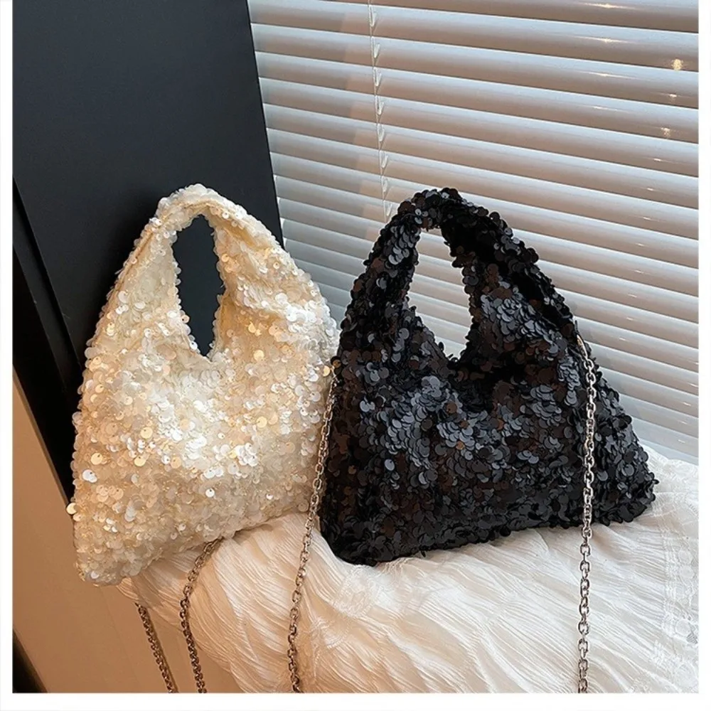 Fashion Glamorous Evening Bag Shining Sequins Design Crossbody Bags Solid Color Women's Handbags