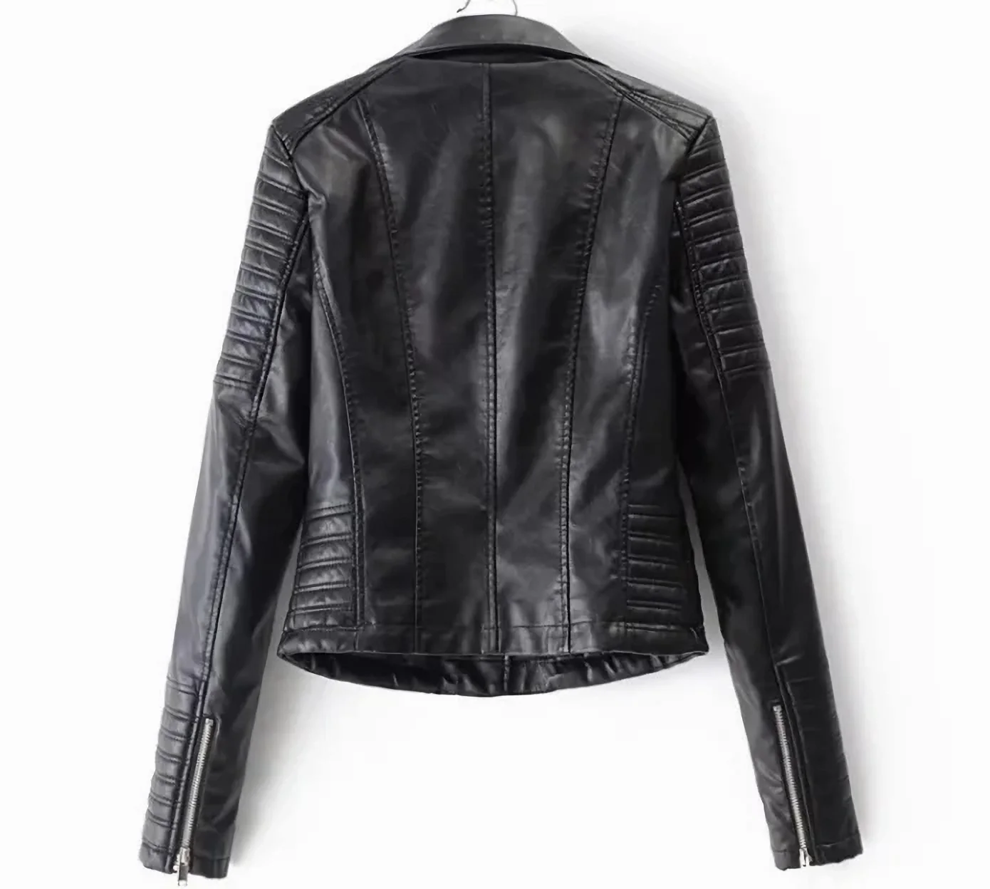 Mulheres do vintage jaquetas de couro falso moto primavera bombardeiro jaqueta dois zíperes unidade motociclista casaco pu windbreak outwear outono