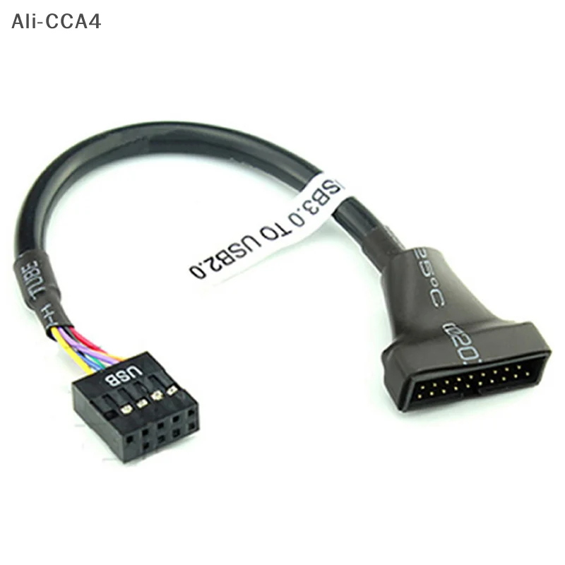 

CCA4-19/20 Pin USB 3.0 Female To 9 Pin USB 2.0 Male Motherboard Header Adapter Cord