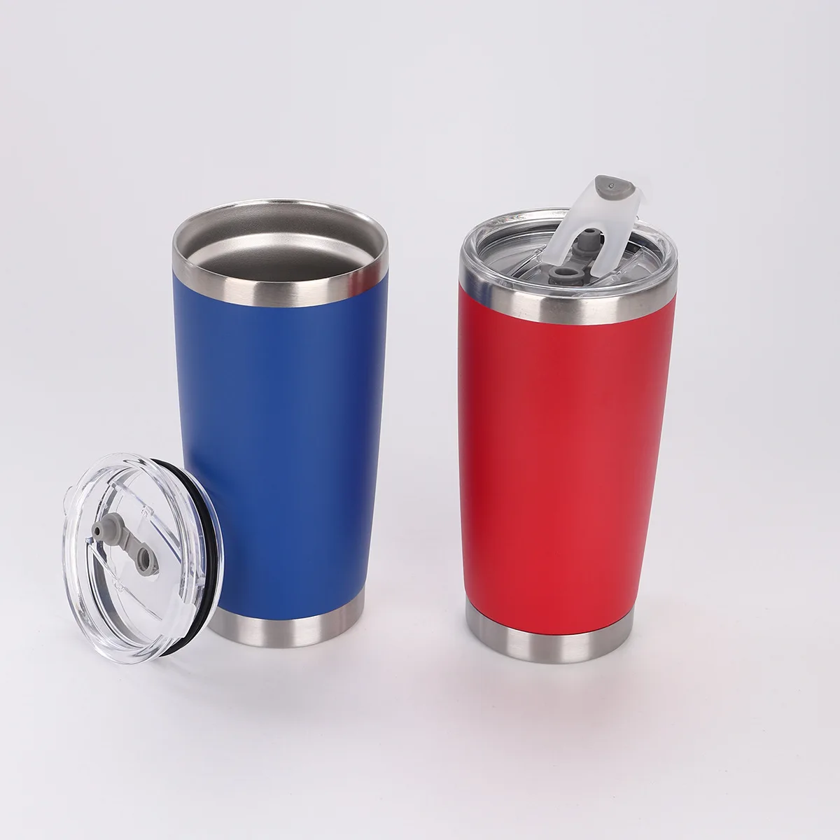 30 أوقية 20 أوقية البهلوانات أكواب السفر كوب البيرة مع أغطية القش مكنسة من الفولاذ المقاوم للصدأ عزل زجاجة ماء حراري لسيارة القهوة #2