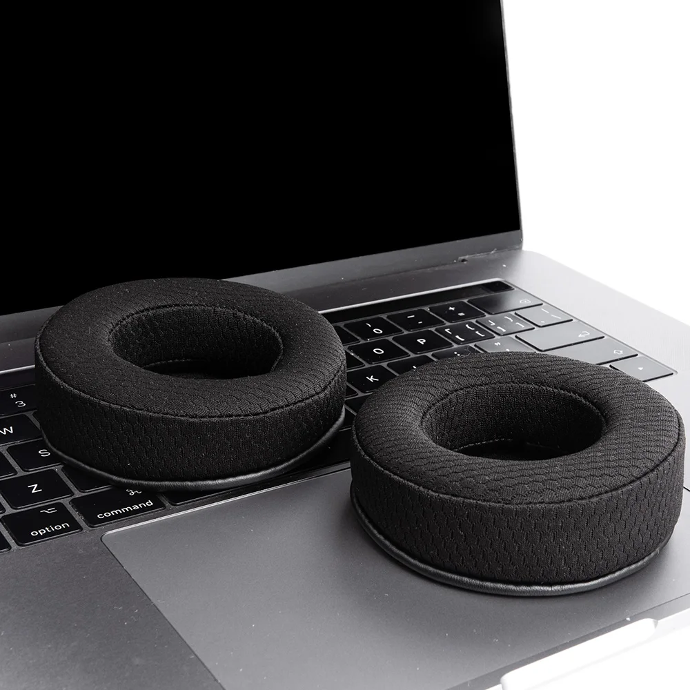 Razer Kraken Pro V1 2015 게임용 헤드셋용 교체용 1쌍 이어 패드 단백질 가죽 또는 메쉬 패브릭 소프트 쿠션