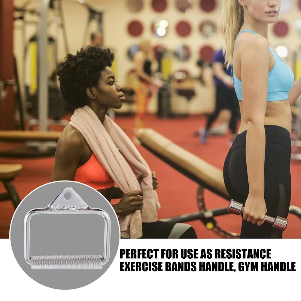 

Steel Fitness Handle Resistance Band Handle Ergonomic Design Comfortable Grip for Cable Handles Workout Training