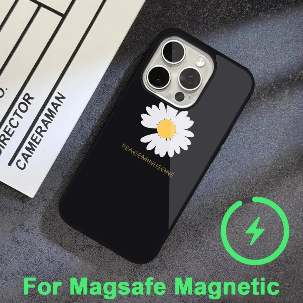 G Dragon Peaceminusone Phone Case For iPhone 15 14 13 12 11 Pro Max Plus Magsafe Black Soft Cover