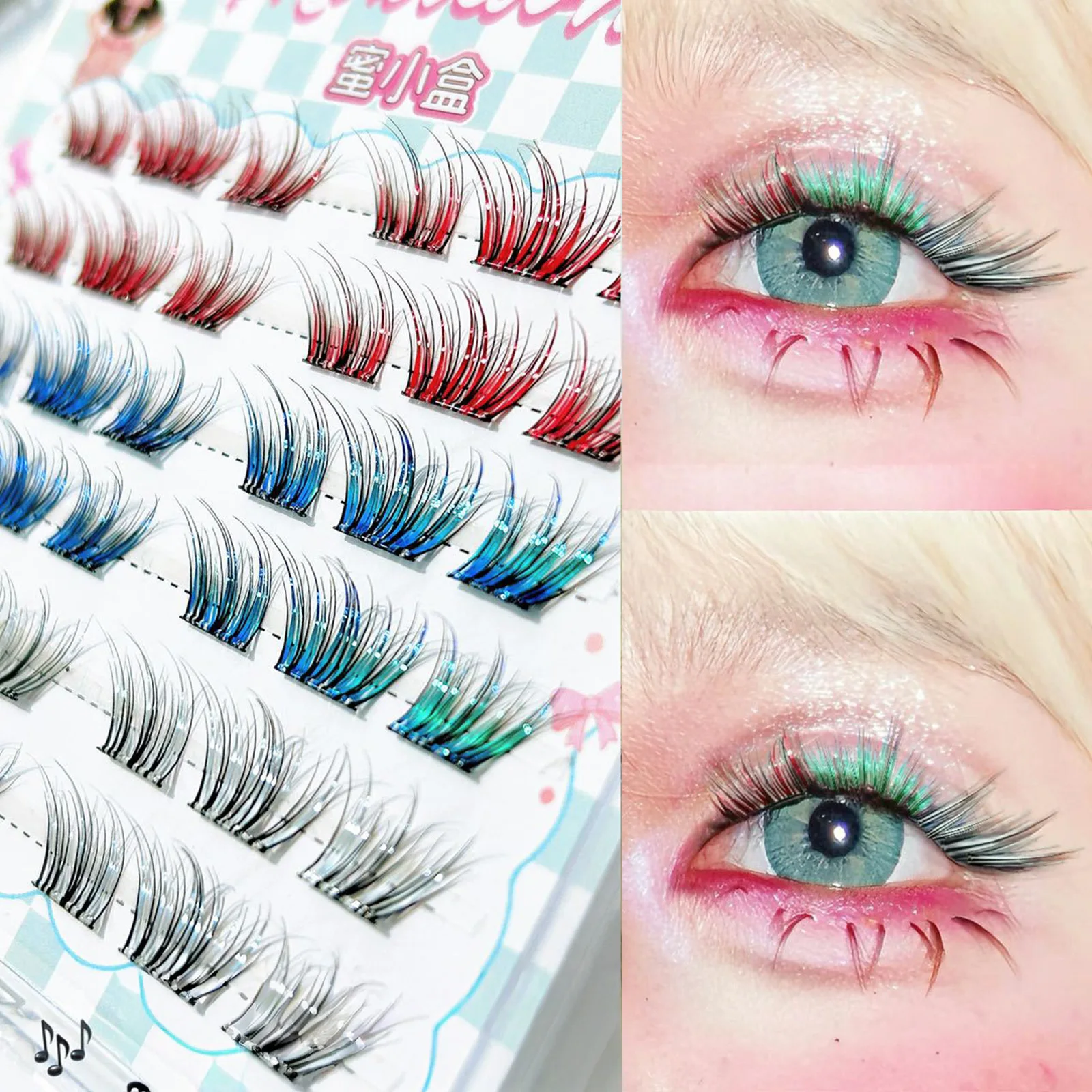コスプレつけまつげ グラデーションカラー 11-13mm ミ - Eyelash Extension No 11 のレビューと価格