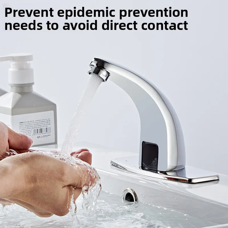 

In-stock automatic sensor faucet, single-cooling sensor faucet, cold and hot intelligent infrared automatic water dispensing