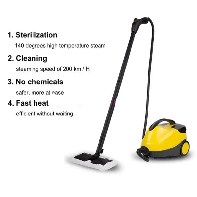 High-temperature steam cleaner cleaning oil hood household cleaning brush mites Garment Steamer