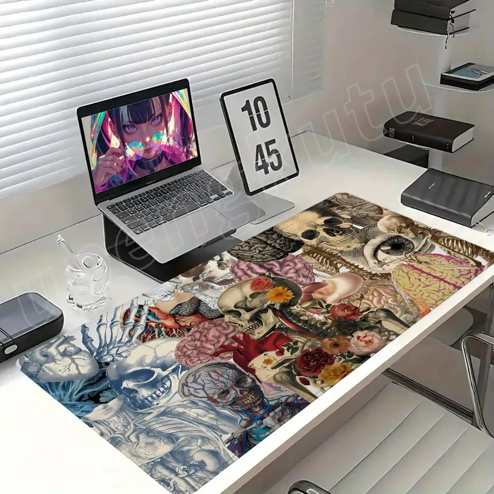 Human Anatomy Chart s Mouse Pad Large Desk Mat Keyboard Ergonomic Office Rubber PC Non-slip Anti-fray Home Custom