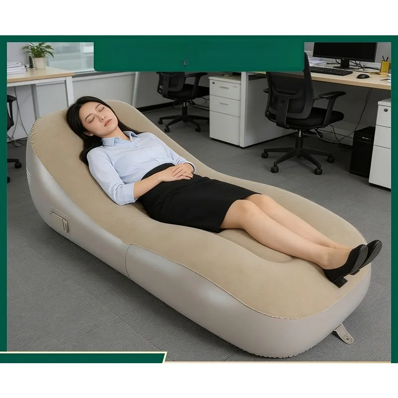 

Automatic Inflatable Sofa Single Person Nap Bed Outdoor Relax Portable Lounge Bed Camping Home Use Furniture Living Room