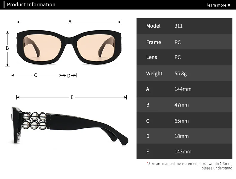 Damen-Sonnenbrille, modische Cat-Eye-Sonnenbrille, großer Rahmen, lila Farbverlauf, Damenbrille, Sonnenbrille für Damen – Detail 1
