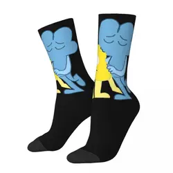 Happy Funny Men's Socks Smooch Retro Harajuku Battle for Dream Island BFDI 4 and X Hip HopSeamless Crew Crazy Sock Gift Printed