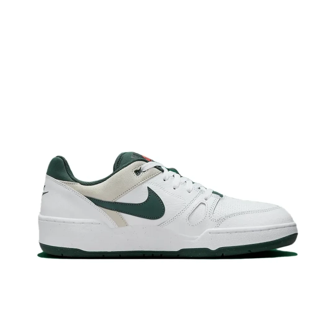 Nike Full Force Low Men's and Women's Sneakers Comfortable wear plate shoes Breathable lightweight casual shoes Dark green