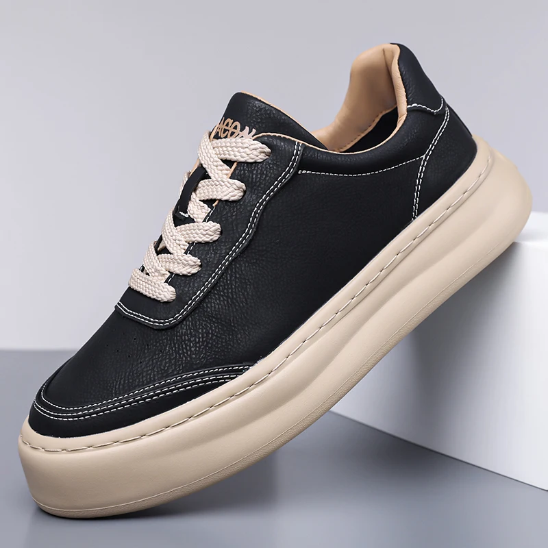 

Men Casual Shoes Thick Soles Comfortable Daily Wear Classic Men Shoes