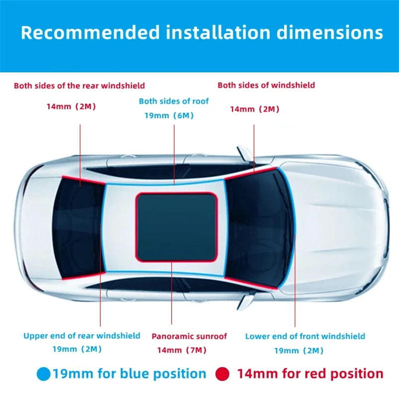 Car Rubber Seals Edge Sealing Strips Auto Roof Windshield Car Rubber Sealant Protector Seal Strip Window Seals for Auto