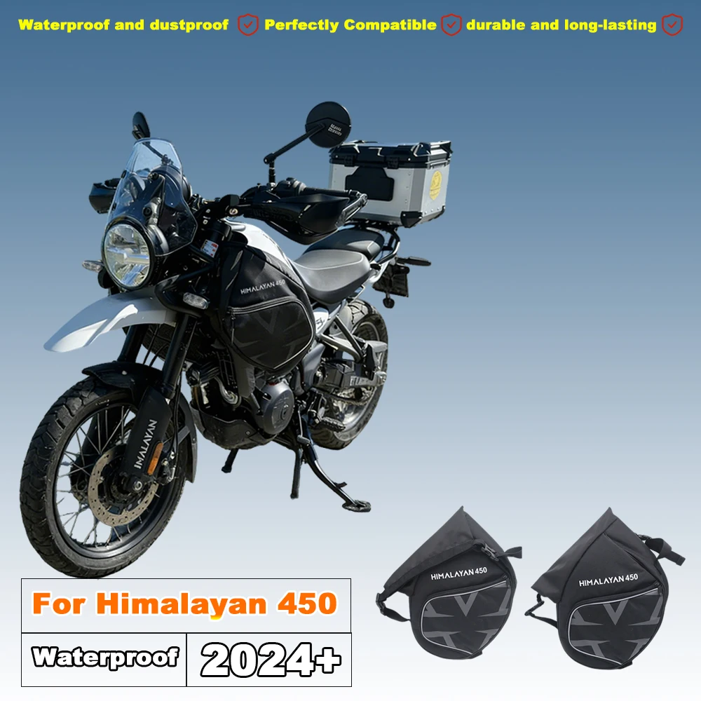 Waterproof Duty Crash Bar Bags For Royal Enfield Himalayan 450 2024+ Large Capacity Side Tool Storage Bags For Travel