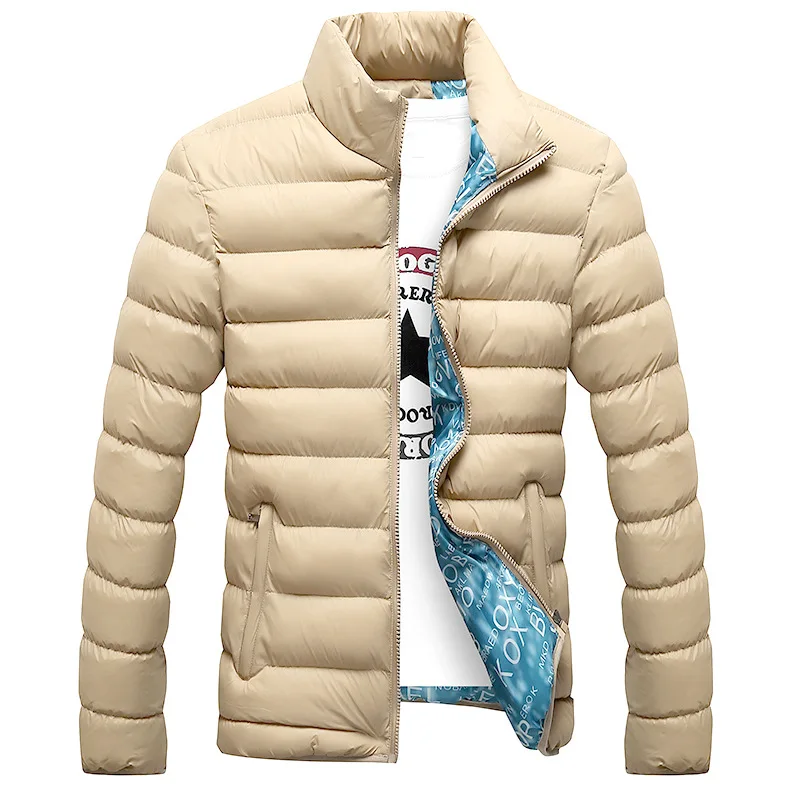 Baumwolle gefütterte jacke Plus Größe Männer Farbe Block Zipper Mit Kapuze Baumwolle Gepolsterten Mantel Schlanke Verdicken Outwear Jacke