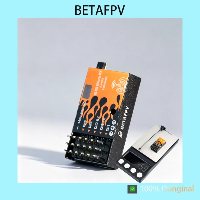 BETAFPV ELRS Micro Receiver 2.4GHz 5CH PWM Output Long Range RX For FPV Fixed Wing Helicopter Boat Car RC Models