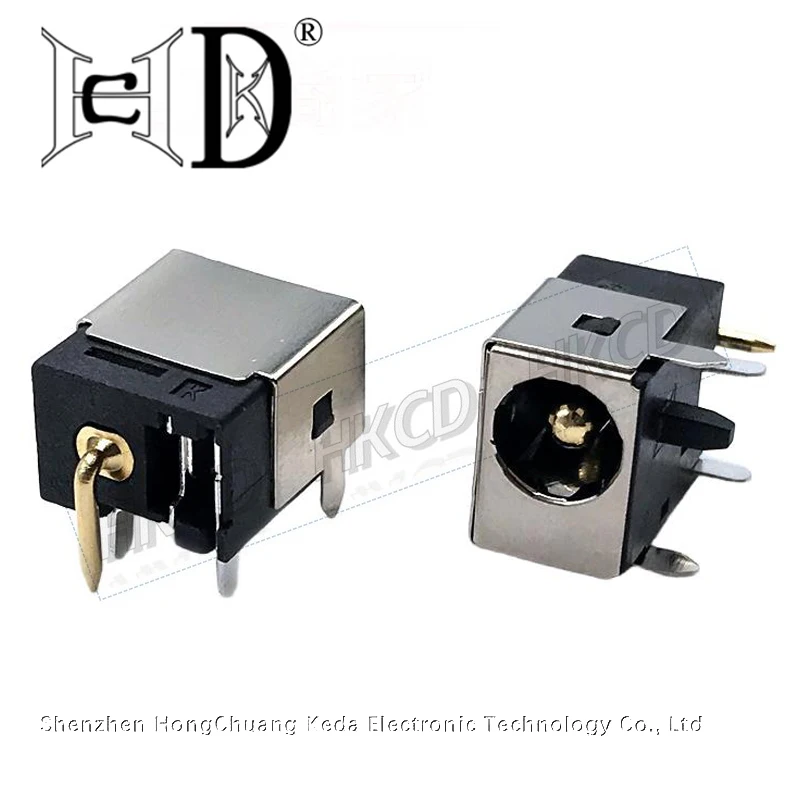 5PCS High current DC socket gold-plated DC-044F power socket, solar panel charging DC connector source manufacturer