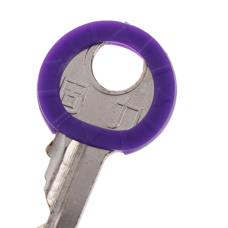 32Pcs Colorful Silicone Key Caps, Hollow Key Covers with Keyring