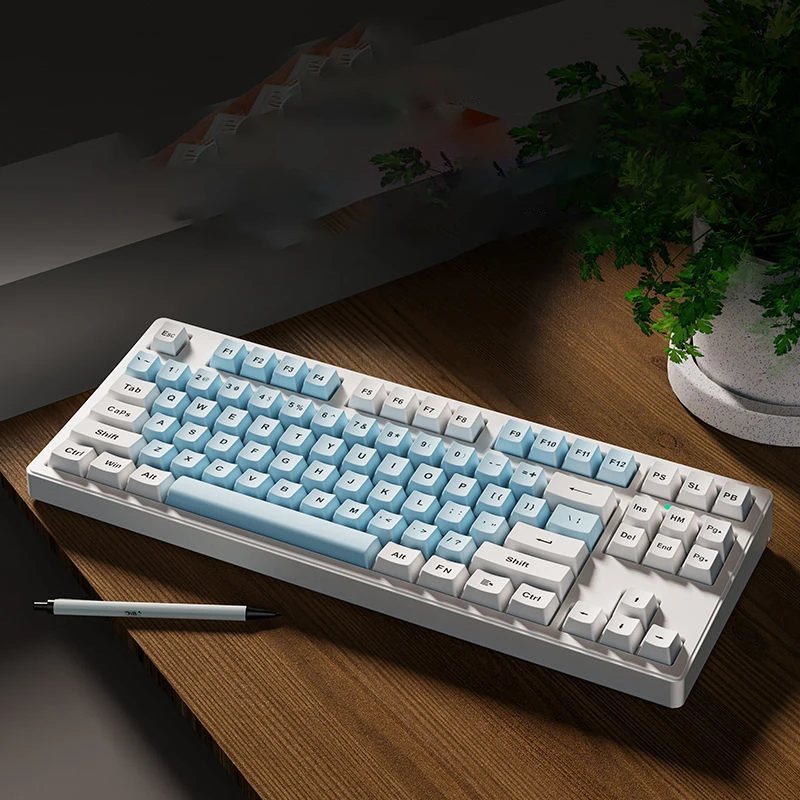 

Wireless Bluetooth Third Modes Mechanical Keyboard Green Axis Computer E-Sports Game Office Wired 87/108 Keys Backlight Type C