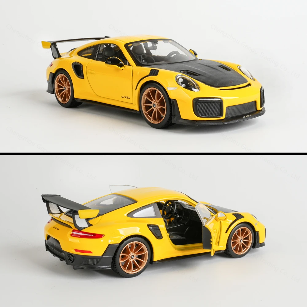 Maisto 1:24 2018 Porsche 911 GT2 RS Auto sportiva Statico Pressofuso Veicoli Modello da collezione Auto Giocattoli