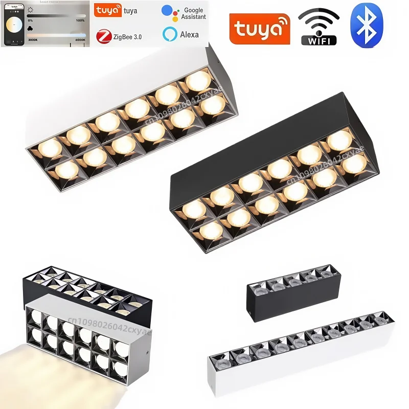 Tuya Smart DALI downlights, LED spotlights, adjustable Zigbee line lights, COB ceiling lights, living room indoor lighting bulbs